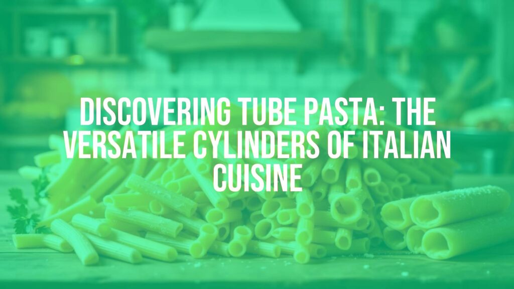 Discovering Tube Pasta: The Versatile Cylinders of Italian Cuisine