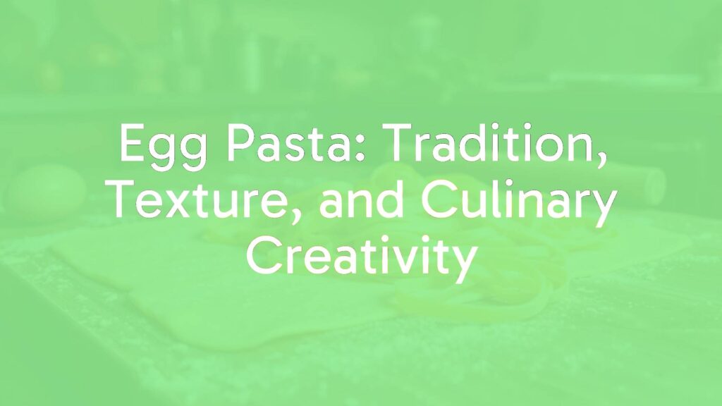 Golden egg pasta dough being rolled out on a wooden table, fresh tagliatelle noodles, rustic Italian kitchen setting, warm lighting, realistic.