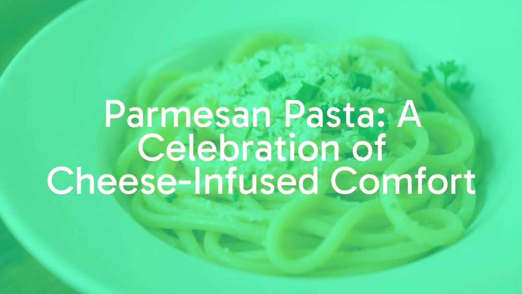 Creamy Parmesan pasta in a white bowl, garnished with grated cheese and fresh herbs, warm lighting, realistic.