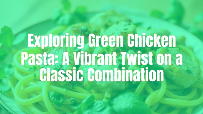 A vibrant plate of green chicken pasta with tender chicken pieces, fresh herbs, and leafy greens, beautifully presented, appetizing, realistic food photography.