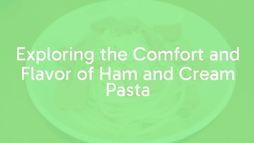 Delicious ham and cream pasta in a white bowl, creamy sauce, savory ham slices, topped with grated Parmesan cheese, warm and inviting lighting, realistic.